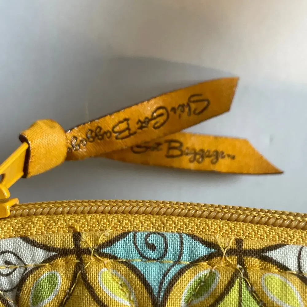 She's Got Baggage Yellow Print Quilted Bag Floral Tote Handbag Purse
